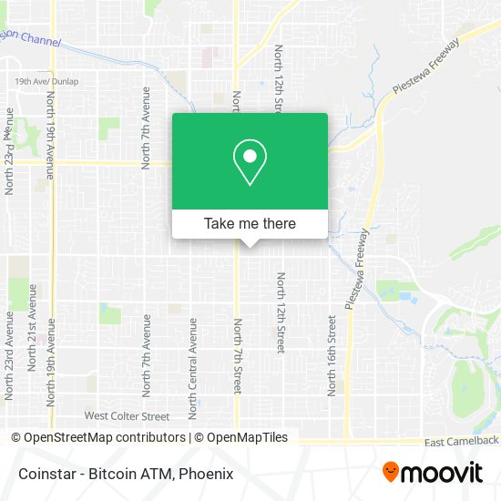 Mapa de Coinstar - Bitcoin ATM