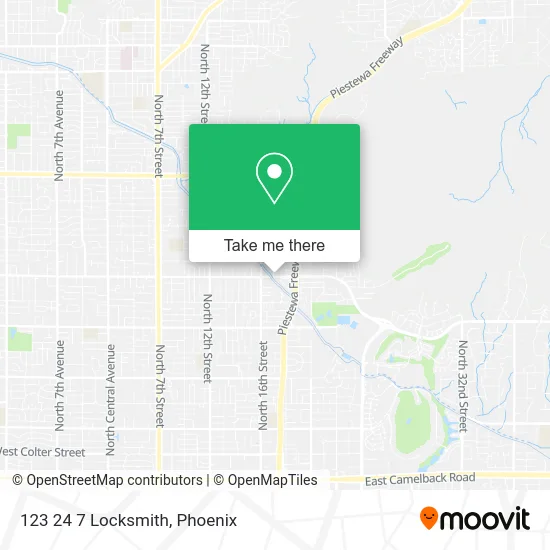 123 24 7 Locksmith map