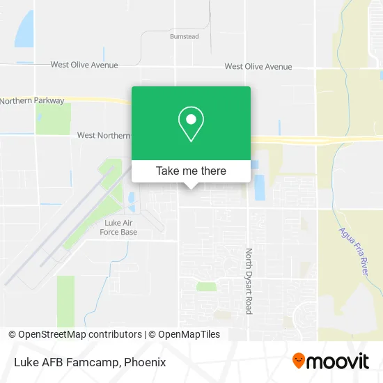 Luke AFB Famcamp map