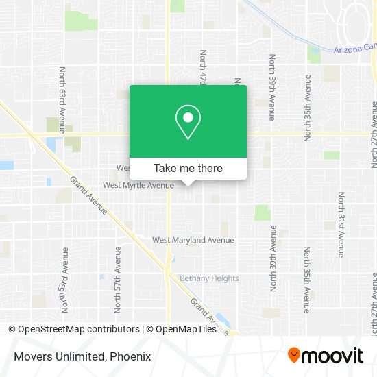 Movers Unlimited map