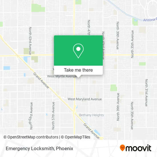 Emergency Locksmith map
