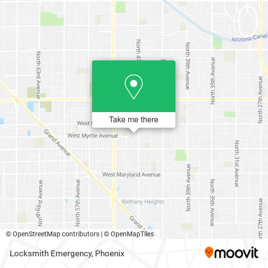 Locksmith Emergency map