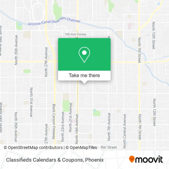 Classifieds Calendars & Coupons map