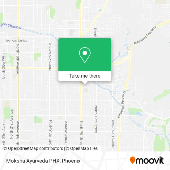 Moksha Ayurveda PHX map