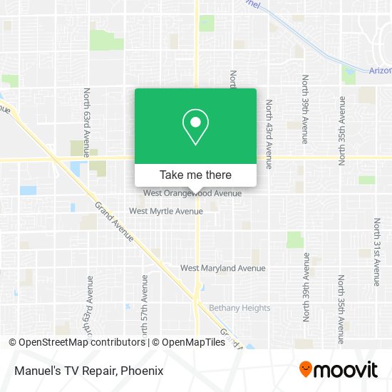 Manuel's TV Repair map