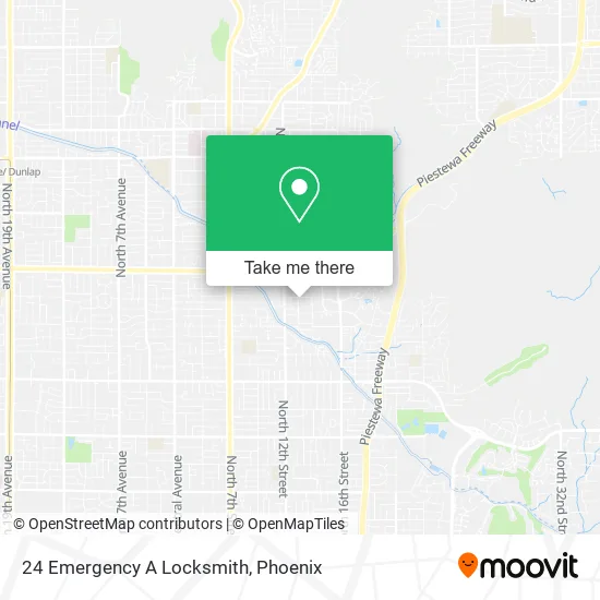24 Emergency A Locksmith map