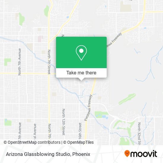 Mapa de Arizona Glassblowing Studio