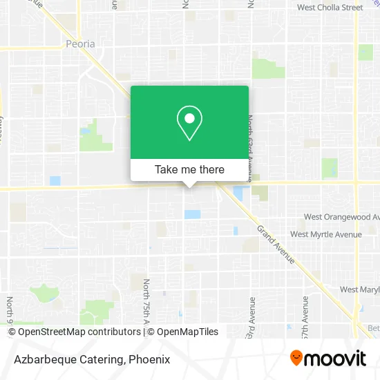 Azbarbeque Catering map