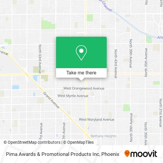 Pima Awards & Promotional Products Inc map