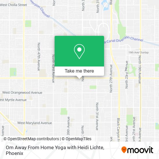 Mapa de Om Away From Home Yoga with Heidi Lichte