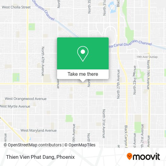 Thien Vien Phat Dang map