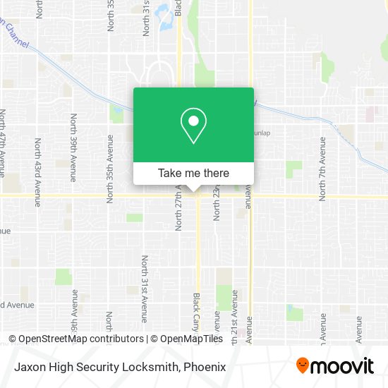 Mapa de Jaxon High Security Locksmith