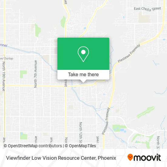 Viewfinder Low Vision Resource Center map
