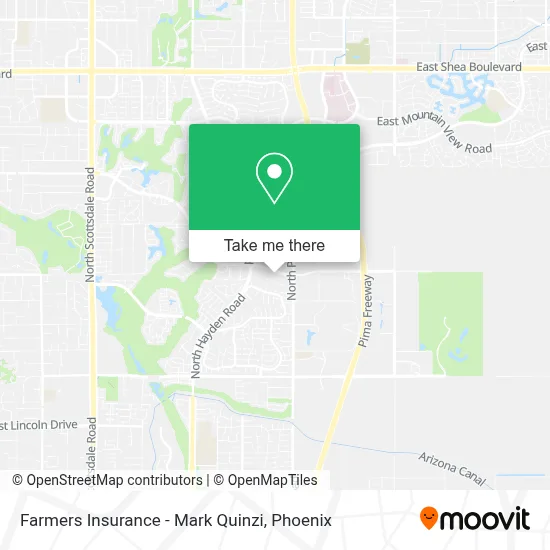 Farmers Insurance - Mark Quinzi map