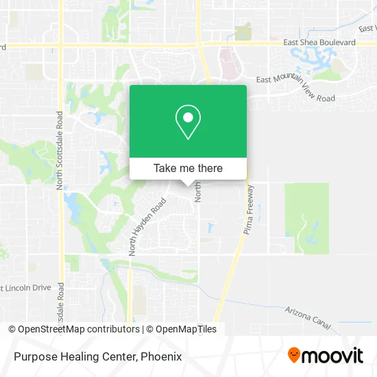 Purpose Healing Center map