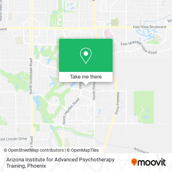 Arizona Institute for Advanced Psychotherapy Training map