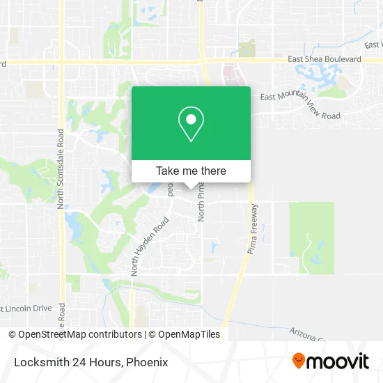 Locksmith 24 Hours map