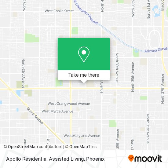 Apollo Residential Assisted Living map