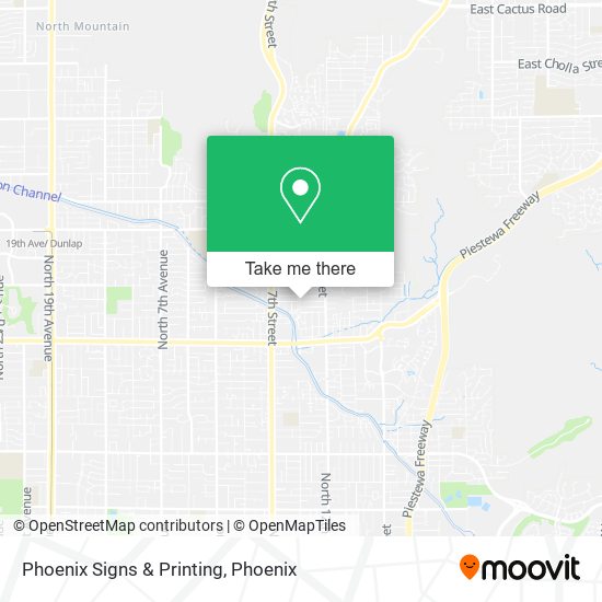 Mapa de Phoenix Signs & Printing