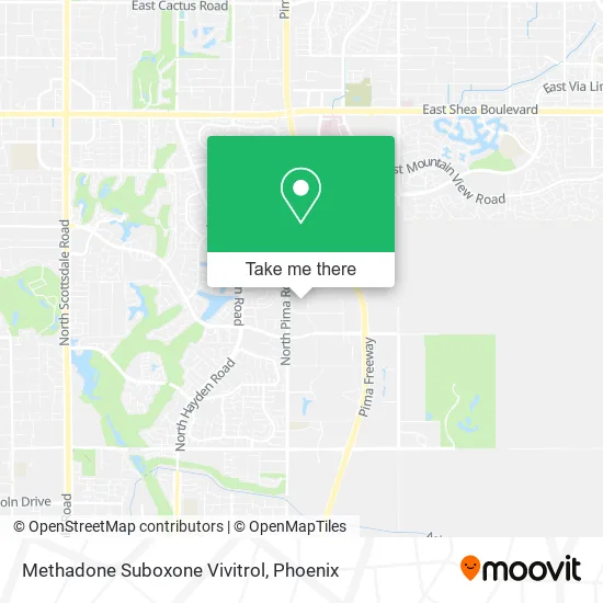 Mapa de Methadone Suboxone Vivitrol