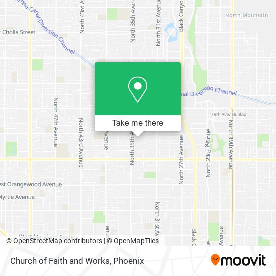 Church of Faith and Works map