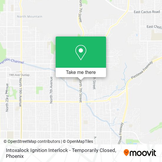 Mapa de Intoxalock Ignition Interlock - Temporarily Closed