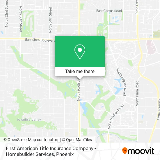 First American Title Insurance Company - Homebuilder Services map