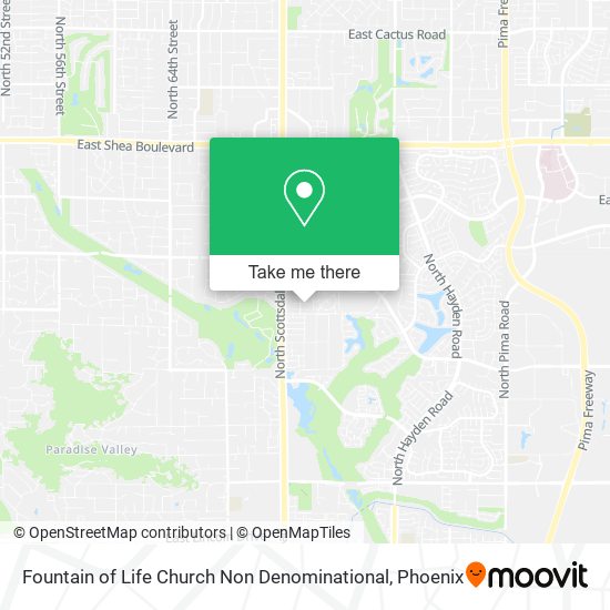 Fountain of Life Church Non Denominational map