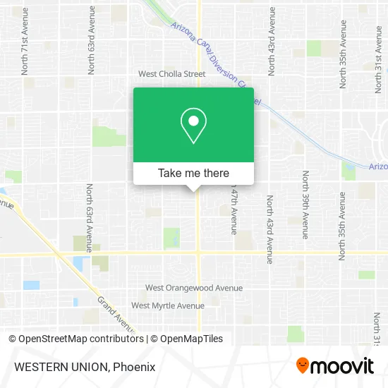 WESTERN UNION map