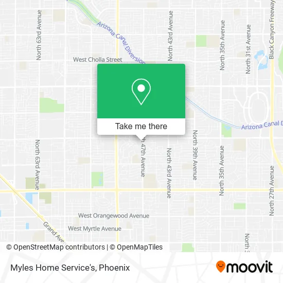 Myles Home Service's map
