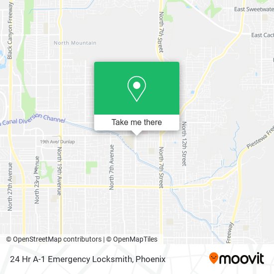 24 Hr A-1 Emergency Locksmith map