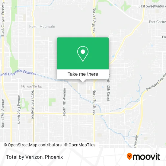Total by Verizon map