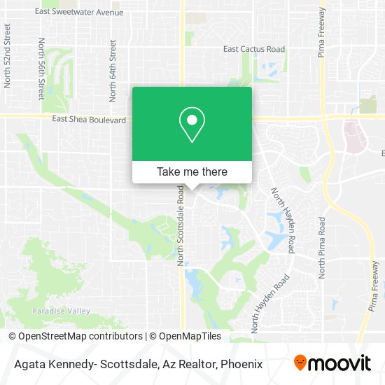 Mapa de Agata Kennedy- Scottsdale, Az Realtor