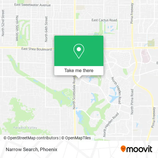 Narrow Search map
