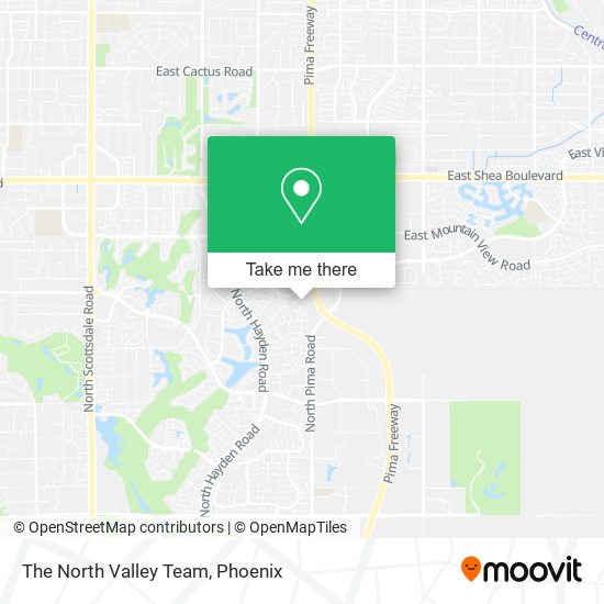 The North Valley Team map