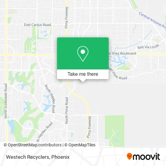 Westech Recyclers map