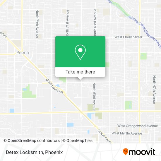 Detex Locksmith map