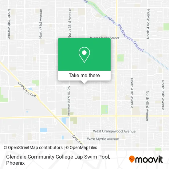 Glendale Community College Lap Swim Pool map