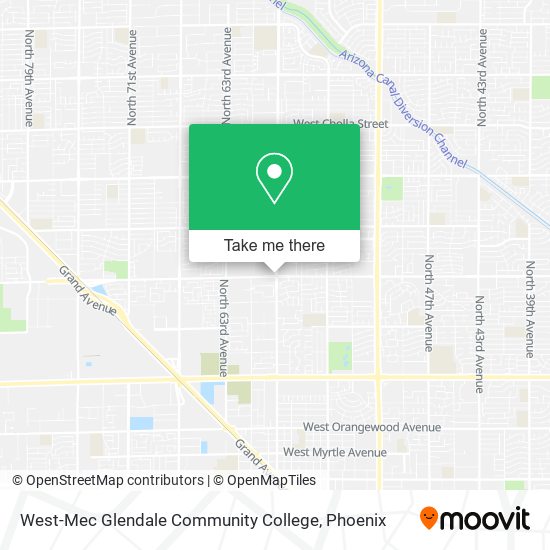 West-Mec Glendale Community College map