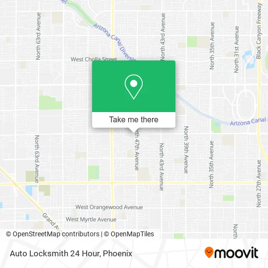 Auto Locksmith 24 Hour map
