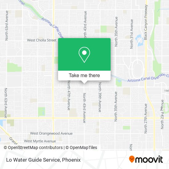 Lo Water Guide Service map