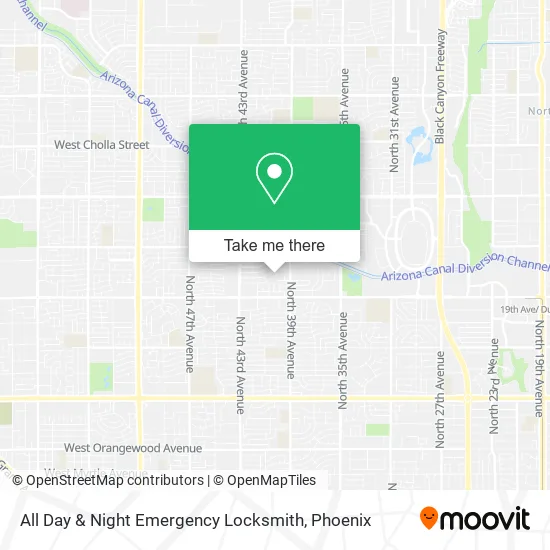 All Day & Night Emergency Locksmith map