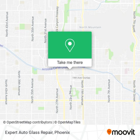 Mapa de Expert Auto Glass Repair