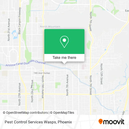 Pest Control Services Wasps map