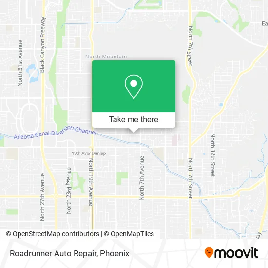 Roadrunner Auto Repair map