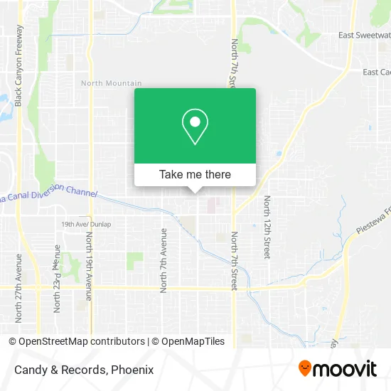 Candy & Records map