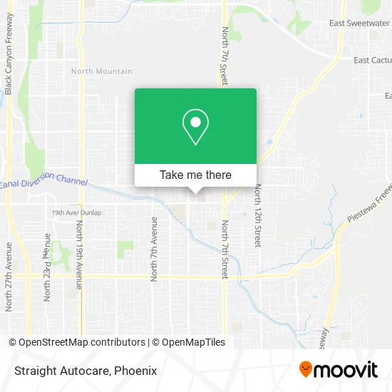 Straight Autocare map