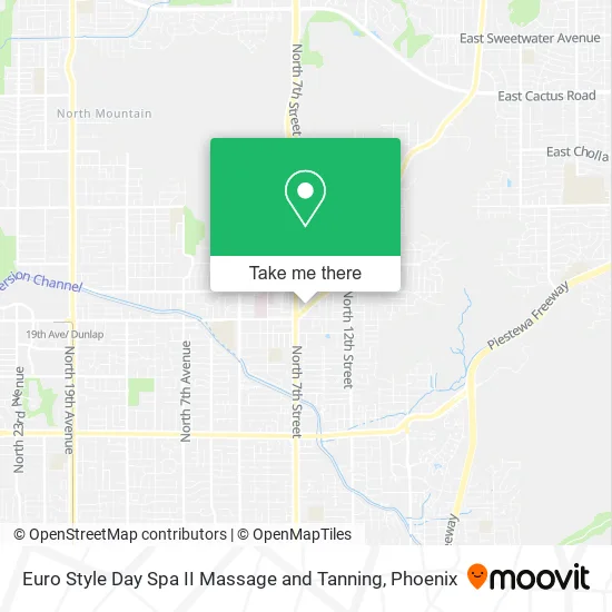 Euro Style Day Spa II Massage and Tanning map
