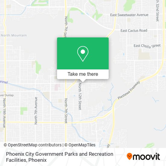 Mapa de Phoenix City Government Parks and Recreation Facilities