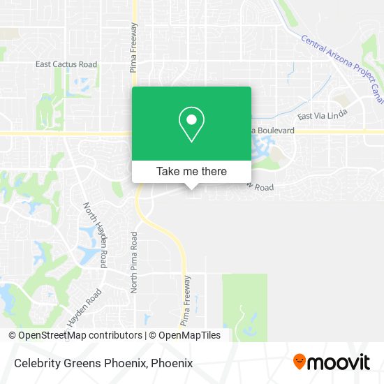 Mapa de Celebrity Greens Phoenix
